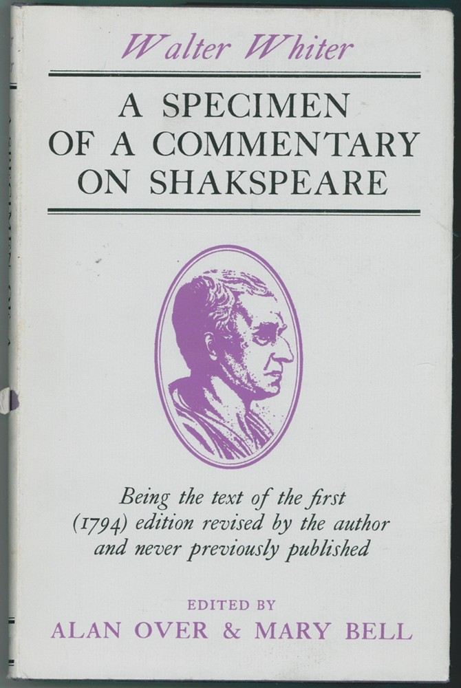 Image for A Specimen of a Commentary on Shakspeare