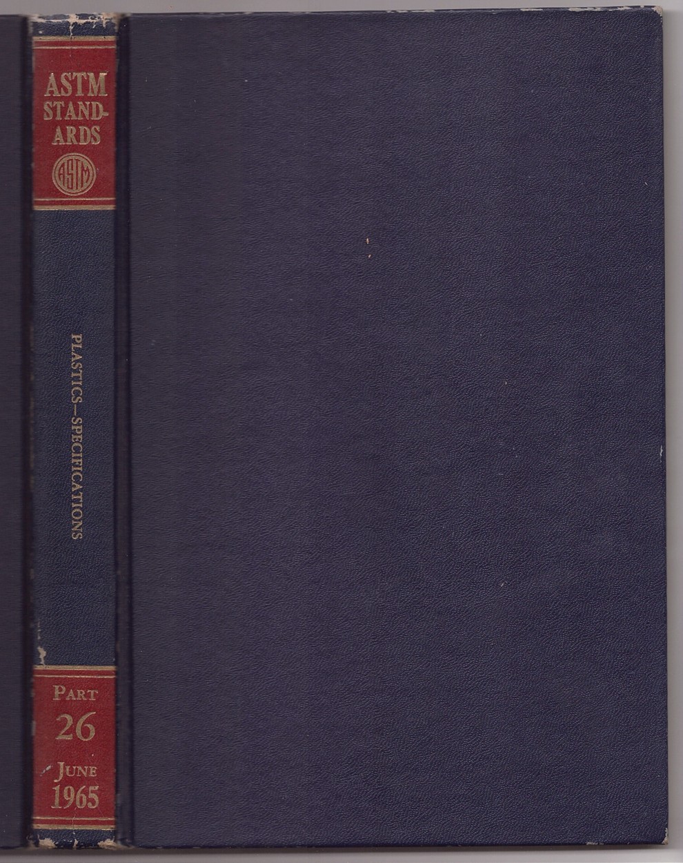  - 1965 Book of Astm Standards with Related Material Part 26 Plastics-