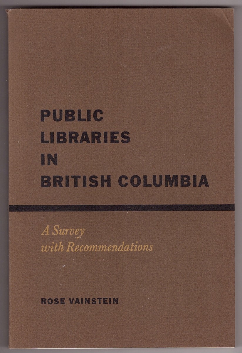Image for Public libraries in British Columbia a survey with recommendations