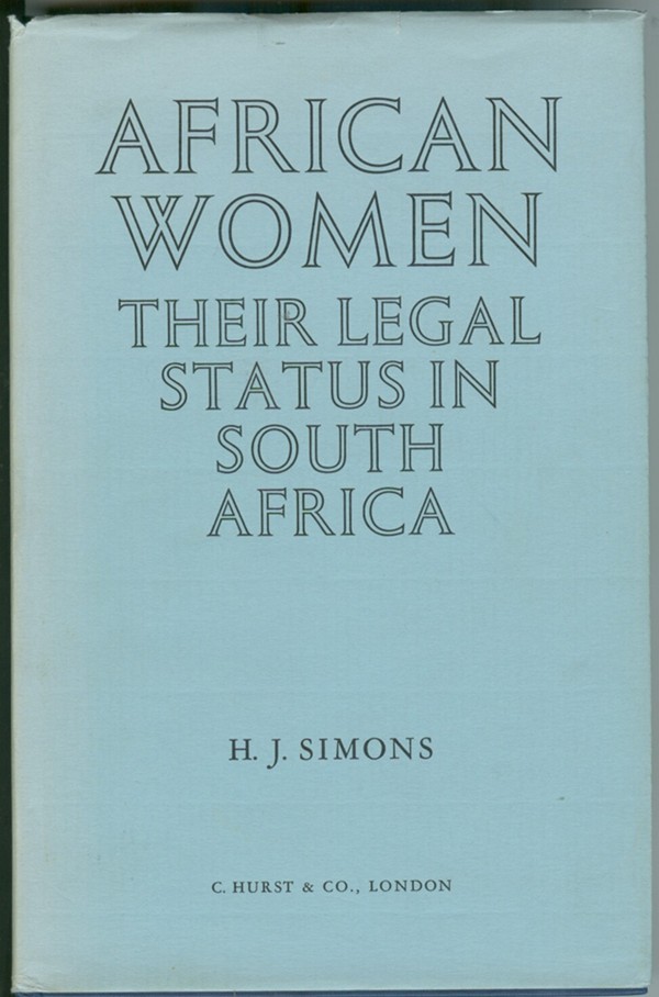 Image for African Women Their Legal Status in South Africa