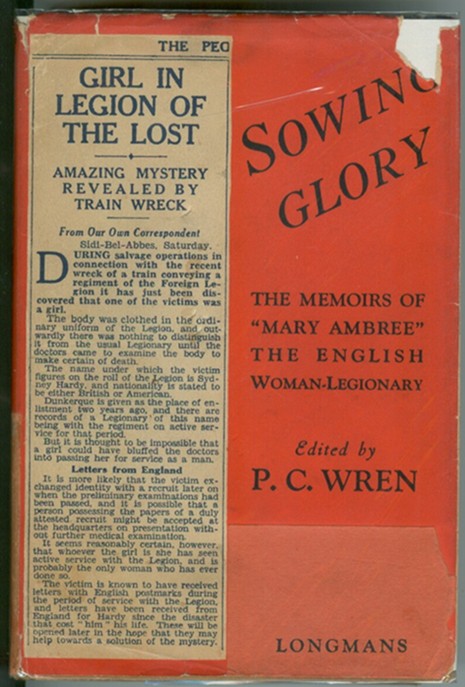 Image for Sowing Glory The Memoirs of "Mary Ambree"