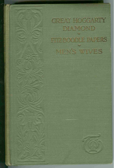 Image for The Great Hoggarty Diamond, Fitz-Boodle Papers, Men's Wives
