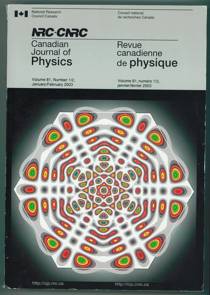 DRAKE, G.W.F. - Canadian Journal of Physics, Volume 81, Number 1/2, Jan. /Feb. 2003