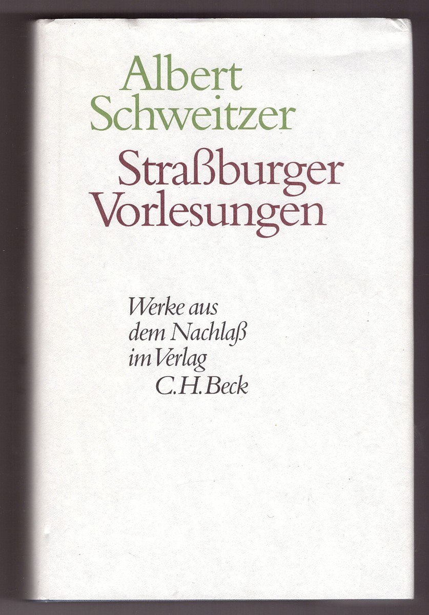 Image for Strassburger Vorlesungen (German Edition)