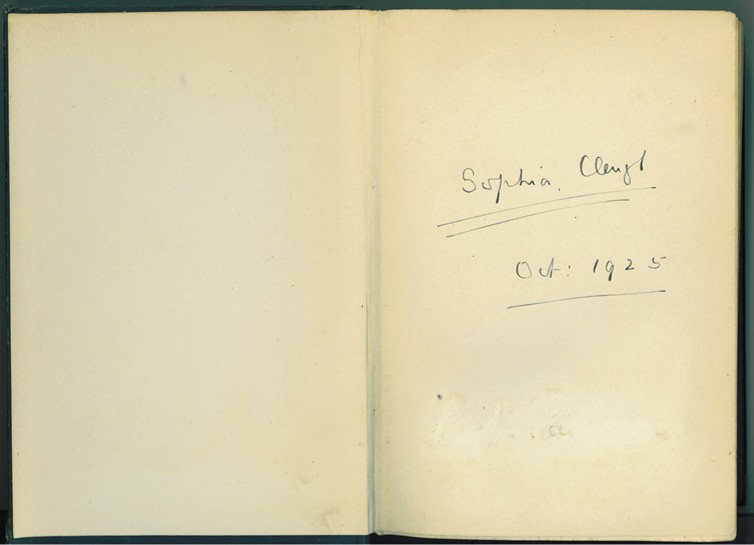 CLEUGH, SOPHIA - Ernestine Sophie